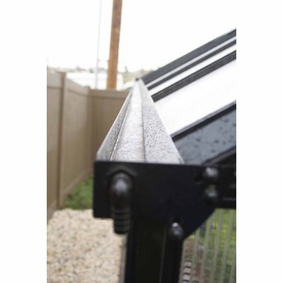 Image showing  12 ft. L x 8 ft. W Black Polycarbonate Greenhouse, Premium Package