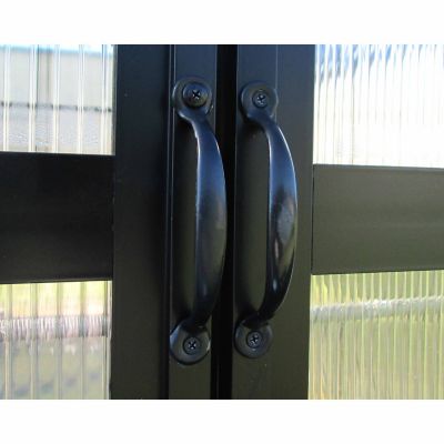 Monticello Second Set of Hinged Doors for Black Greenhouses -  MONT-DOOR-BK