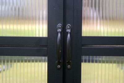 Image showing  Second Set of Hinged Doors for Black Greenhouses