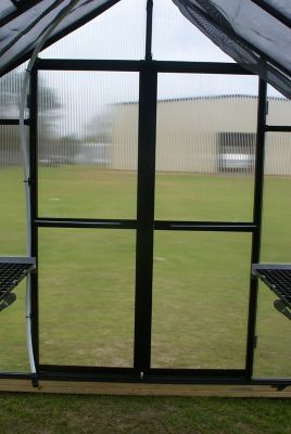 Image showing  Second Set of Hinged Doors for Black Greenhouses