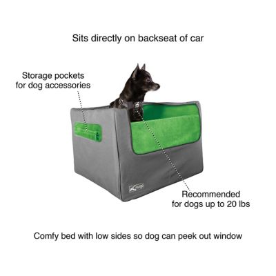 Image showing  Rear Dog Seat Booster, Grass Green/Charcoal