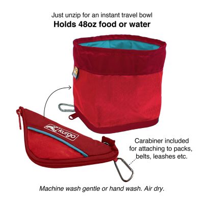 Image showing  Zippy Pet Bowl, 48 oz., Red