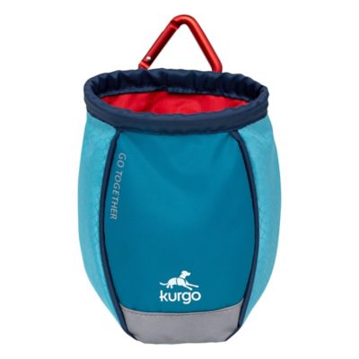 Kurgo Go Stuff It Dog Treat Bag, Coastal Blue