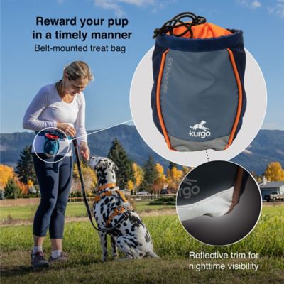 Image showing  Go Stuff It Dog Treat Bag, Training Treat Pouch Bag for Dogs, Hands-Free Pouch Waist, Reflective, Includes Carabiner