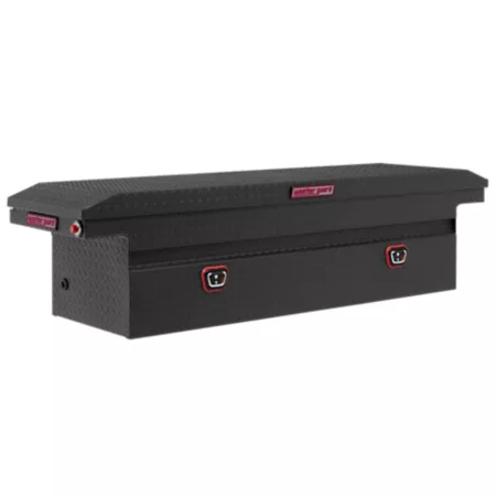 Weather Guard 72" x 20.25" Textured Matte Black Aluminum Low Profile Crossover Truck Tool Box Crossover Truck Tool Boxes