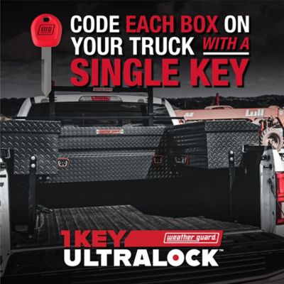 Image showing 6 th Weather Guard 11 cu. ft. Aluminum Low-Profile Crossover Truck Tool Box for Full Size Trucks, 72 x 20in.