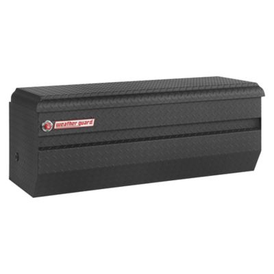 Weather Guard 19.25 in. x 20.25 in. Aluminum All-Purpose Full Compact Truck Tool Chest, 10 cu. Ft., Textured Matte Black