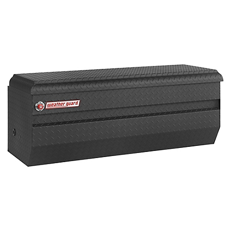 Weather Guard 19.25 in. x 20.25 in. Aluminum All-Purpose Full Compact Truck Tool Chest, 10 cu. Ft., Textured Matte Black