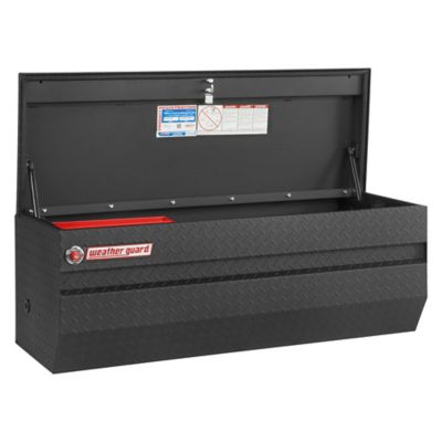 Image showing  19.25 in. x 20.25 in. Textured Matte Black Aluminum All-Purpose Full Compact Truck Tool Chest, 10 cu. ft.