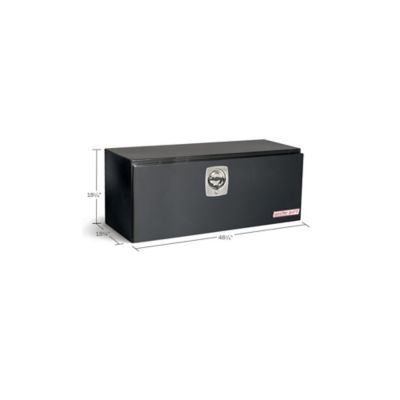 Image showing  9.1 cu. ft. Steel Underbody Truck Box, 8 in. x 48 in. x 18 in., Gloss Black