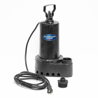 Image showing  1/2 HP 120V Electric Submersible Cast Iron Utility Pump, 4,200 GPH
