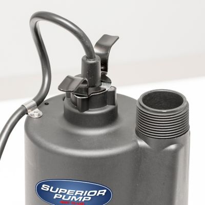Image showing  1/3 HP 120V Electric Submersible Thermoplastic Sump Pump, 2,400 GPH