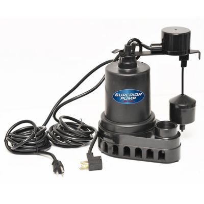 Image showing  1/2 HP 120V Electric Submersible Thermoplastic Sump Pump, 3,300 GPH