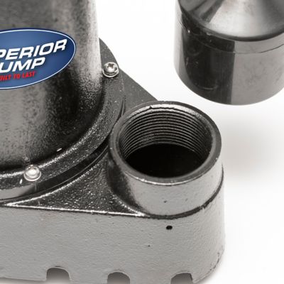 Image showing  1/3 hp 120V Electric Submersible Cast Iron Sump Pump, 2,760 GPH