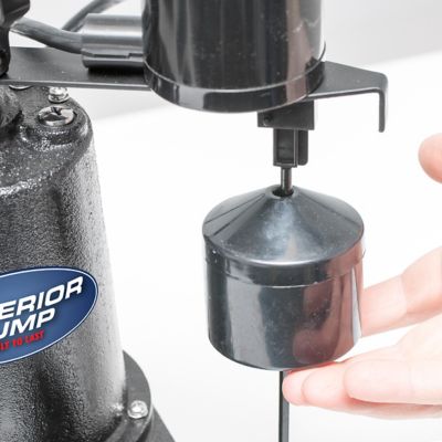 Image showing 5 th Superior Pump 1/3 hp 120V Electric Submersible Cast Iron Sump Pump, 2,760 GPH