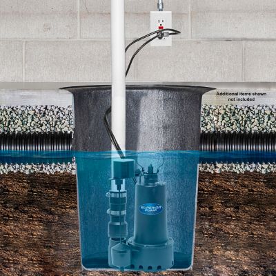 Image showing 5 th Superior Pump 1/2 HP Submersible Cast Iron Sump Pump, 4,200 GPH, 92511