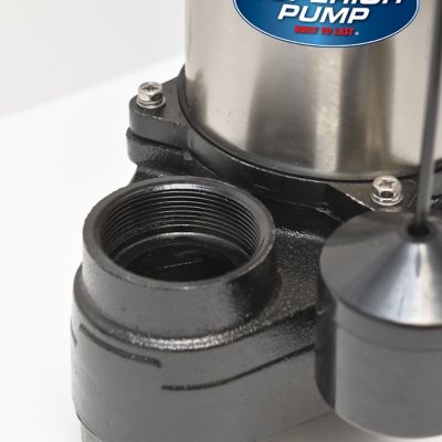 Image showing  3/4 HP 120V Electric Submersible Stainless Steel/Cast Iron Sump Pump, 45 GPM