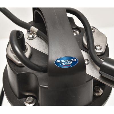 Image showing 8 th Superior Pump 3/4 HP 120V Electric Submersible Stainless Steel/Cast Iron Sump Pump, 45 GPM