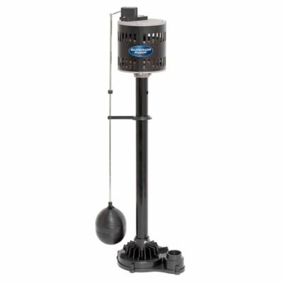 Superior Pump 1/3 HP Thermoplastic Pedestal Sump Pump, 92333