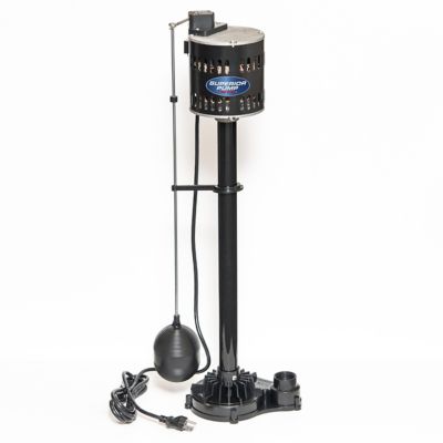 Image showing  1/3 HP 120V Electric Thermoplastic Pedestal Sump Pump, 3,000 GPH