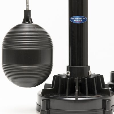 Image showing  1/3 HP 120V Electric Thermoplastic Pedestal Sump Pump, 3,000 GPH