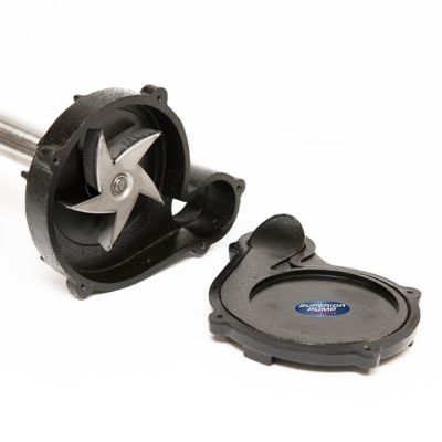 Image showing 5 th Superior Pump 1/3 HP 120V Electric Stainless Steel/Cast Iron Pedestal Sump Pump, 3,000 GPH