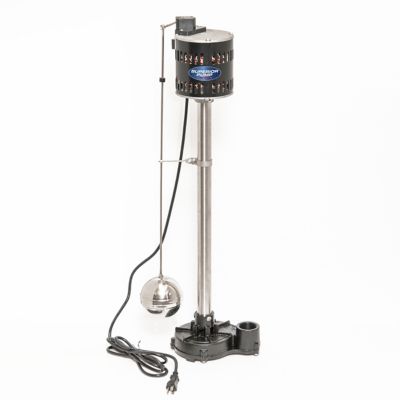 Image showing  1/2 HP 120V Electric Stainless Steel/Cast Iron Pedestal Sump Pump, 3,600 GPH