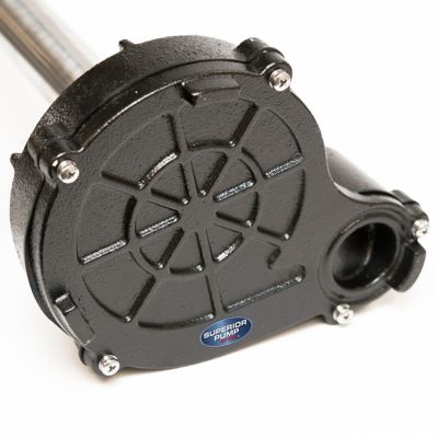 Image showing  1/2 HP 120V Electric Stainless Steel/Cast Iron Pedestal Sump Pump, 3,600 GPH