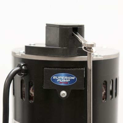 Image showing 7 th Superior Pump 1/2 HP 120V Electric Stainless Steel/Cast Iron Pedestal Sump Pump, 3,600 GPH