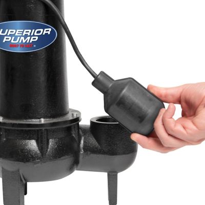 Image showing  1/2 HP 120V Electric Submersible Cast Iron Sewage Pump, 4,800 GPH