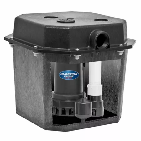 Superior Pump Pre-Assembled 1/3 HP 120V 48 GPM Electric Remote Sink/Drain Pump System Sump Pumps