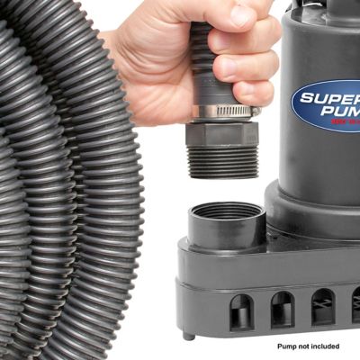 Superior Pump 99624 Universal Discharge Hose Kit 24' by 1-1/4" or 1-1/2" 