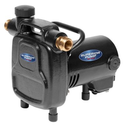 Superior Pump 1/2 HP 120V Electric Cast Iron Transfer Pump, 1,500 GPH