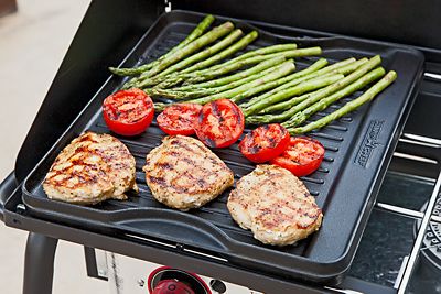 Image showing  16 in. Reversible Gas Grill Griddle Combo