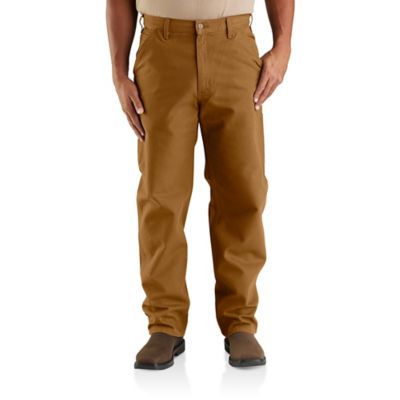 Carhartt Men's Loose Fit High-Rise Washed Duck Work Dungaree Pants, CT64