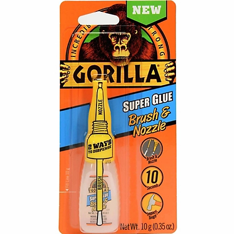 Gorilla Glue 10g Super Glue Brush & Nozzle