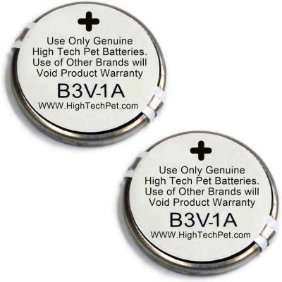 High Tech Pet Dog Collar Battery B-3V1A for the MS-4 and MS-5 Systems, 2-Pack