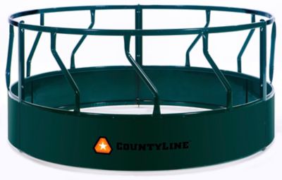 CountyLine 1 Round Sheeted Bale Steel Livestock Feeder, 8 ft. x 45 in.