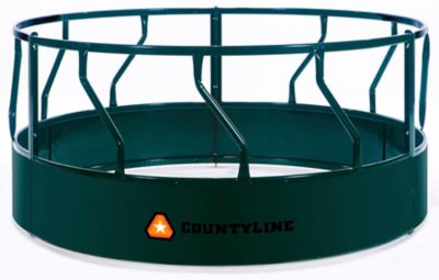 CountyLine 1 Round Bale 8 ft. x 45 in. Sheeted Bale Feeder for Livestock