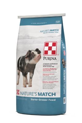 Image showing  Nature's Match Pig Starter-Grower Pelleted Swine Feed, 50 lb. Bag