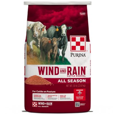 Purina Wind and Rain Storm All Season Texas 7 Complete Beef Cattle Mineral, 50 lb. Bag