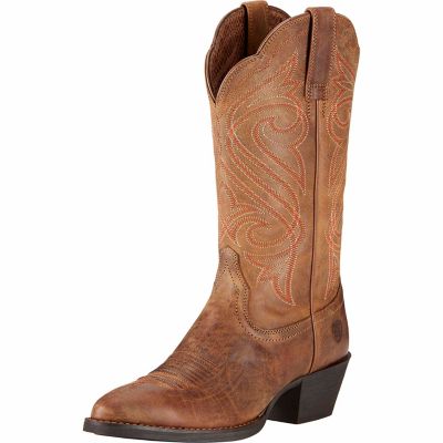 Ariat Women's 11 in. Roundup Cowboy Boot in Distressed Brown at Tractor ...