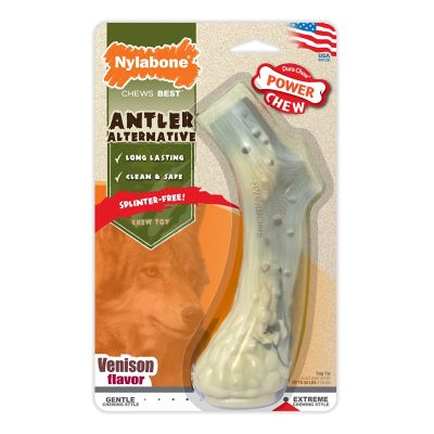 Nylabone Power Chew Antler Venison Dog Chew, Large