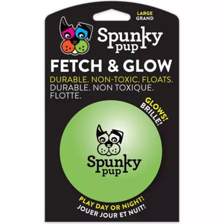 Spunky Pup Fetch and Glow Ball Dog Toy Dog Fetch Toys