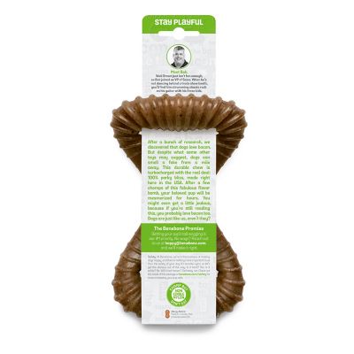 Image showing  Medium Bacon Flavor Dental Dog Chew Toy