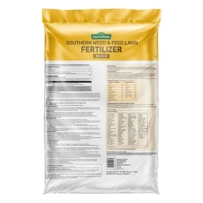 Image showing  32 lb. 10,000 sq. ft. Southern Weed and Feed Lawn Fertilizer
