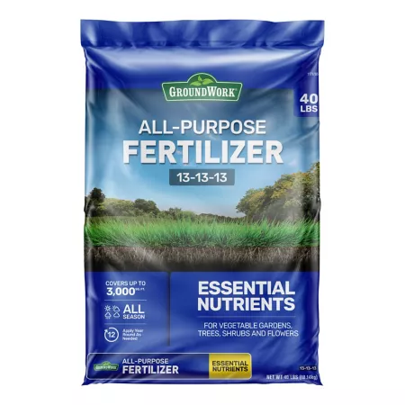 GroundWork 40 lb 3 000 sq ft 13-13-13 All Purpose Fertilizer Fertilizers