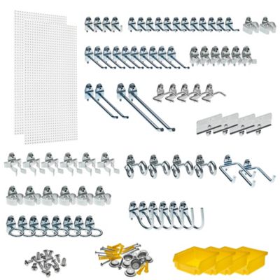 Triton Products 24 x 48 in. ABS Pegboard, 48 pc. DuraHook Assortment,  Hanging Bin System & Wall Mounting Hardware, DB-2BK KIT at Tractor Supply  Co.