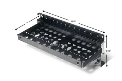 Image showing  20 in. x 5 in. x 4.75 in. Steel Magnetic Multifunction Tool Holder, Black