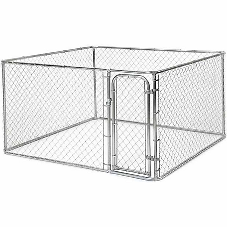 FENCEMASTER Kennel System 4 ft. x 7.5 ft. x 7.5 ft. Do-It-Yourself Chain Link Dog Kennel